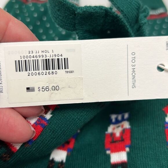 Janie and Jack 100046993 Baby Nutcracker Fair Isle Sweater Overall NWT size 0-3 - Picture 6 of 8